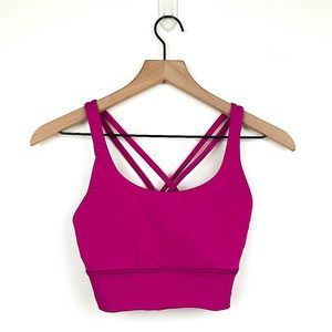 Lululemon Longline Energy Bra Ripened Raspberry